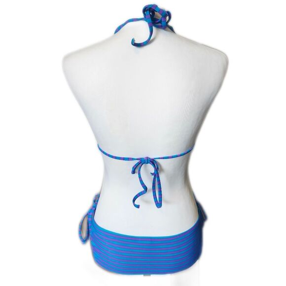 Old Navy Purple & Blue Stripe String Bikini Top (L) & String Bikini Bottom (S) - Picture 4 of 9